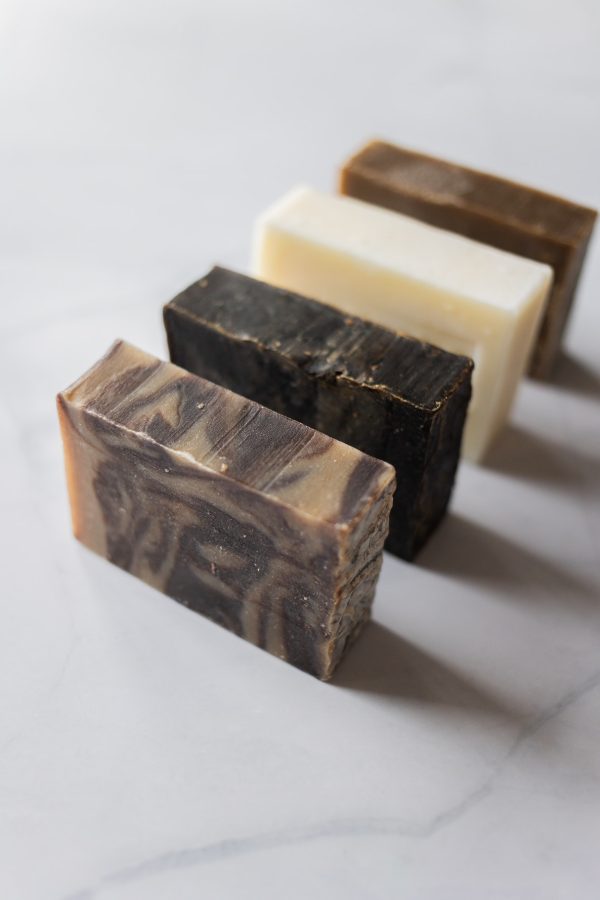 Variety of types and techniques of soap-making